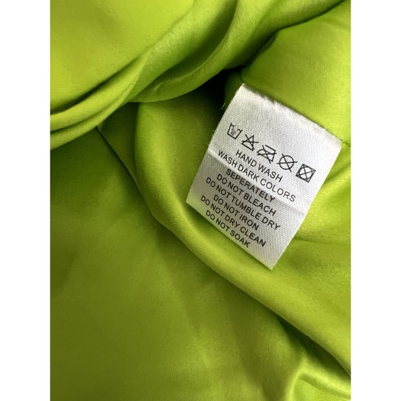 Meshki Luella Neon Green Women's Skirt Suit Cropped Blazer Small Casual Party - Picture 8 of 16